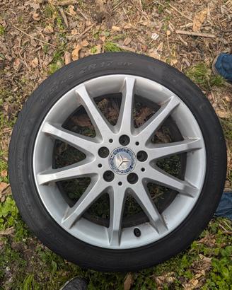 Gomme Pirelli P ZERO NERO usate e cerchi Mercedes