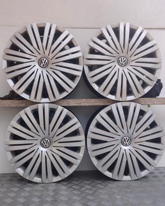 Cerchi ruota in ferro VW 6x15"+copri cerchi 