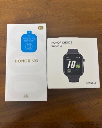 HONOR 600 Lite 5G 256GB + Watch 2i - Come nuovi, c