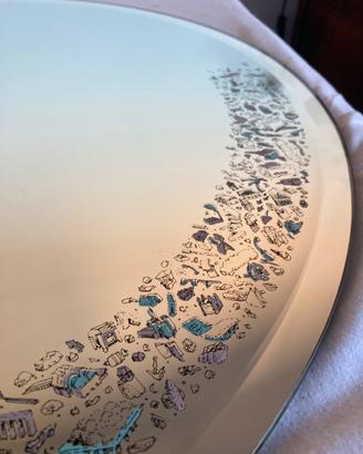 Specchio rotondo design Zanotta Sosia come nuovo