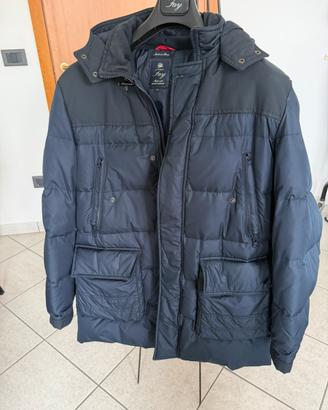 Piumino Fay Uomo L Blu Navy 4 Ganci con Cappuccio