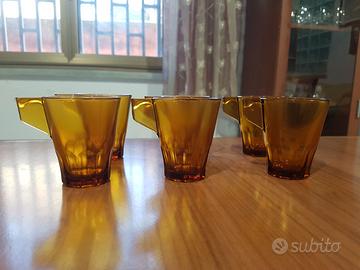 6 Tazzine in vetro vintage