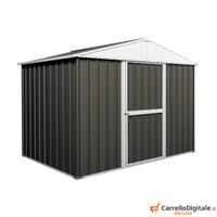 Capanno box esterno lamiera 360x175 grigio scuro
