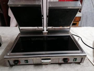 piastra doppia in vetroceramica 