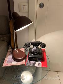 Lampada Da Tavolo Ministeriale metallo marrone '50