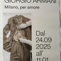 Manifesto "Giorgio Armani. Milano, per amore"