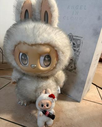 Labubu zimomo angel in cloud