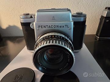 Pentacon Six TL + prisma + Zeiss e custodia