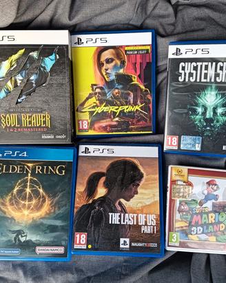 Lotto videogiochi PS4, PS5 e Nintendo 3DS