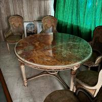 tavolo con 5 sedie stile veneziano 