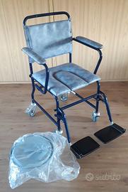 SEDIA COMODA CON ROTELLE E WC - VERMEIREN