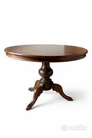 Tavolo rotondo in massello 120 cm diametro