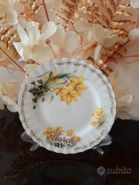 Piatto vintage Golden Crown - mese di Marzo