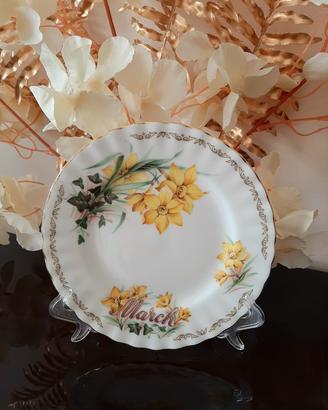 Piatto vintage Golden Crown - mese di Marzo