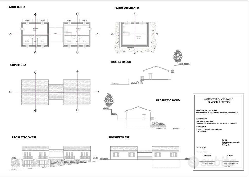 Terreno di 1400 m² a Camporosso - Vista 2