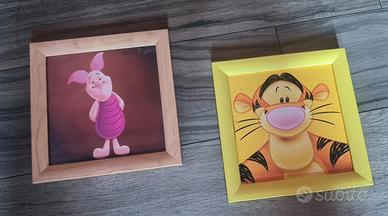 quadretti Disney Winnie the Pooh e Tigro 