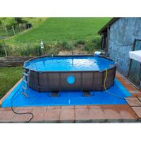 Piscina Bestwey 479x305 altezza 1.07 in rattan