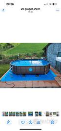 Piscina Bestwey 479x305 altezza 1.07 in rattan