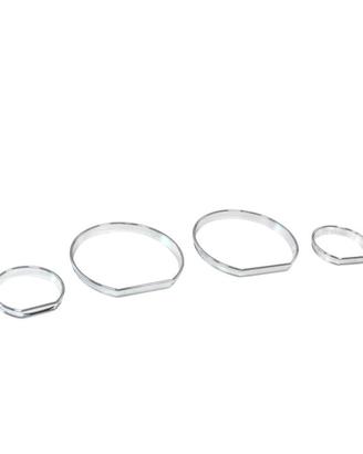 CERCHI CROMATI PER CRUSCOTTO STRUMENTI BMW E46