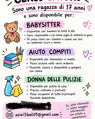 Compiti babysitter  stiro