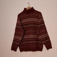 maglia rossa collo alto