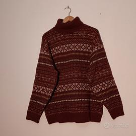 maglia rossa collo alto