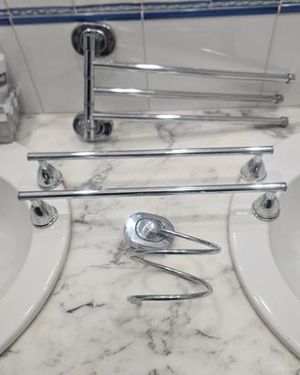 set porta asciugamani phon  bagno arredo casa uomo