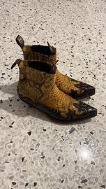 STIVALI  IN VERA PELLE COCCODRILLO