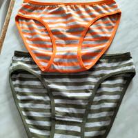 2 paia mutandine rigate donna in cotone 