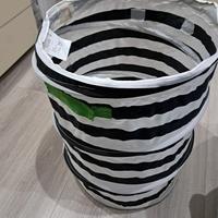 cesto ikea per giochi bambini bianco e nero juve