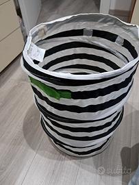 cesto ikea per giochi bambini bianco e nero juve