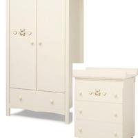 Set Erbesi Tippy Jolie avorio armadio cassettiera