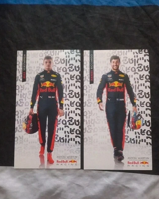 Red Bull Racing F1 Cards Lot cartoline Max Verstap