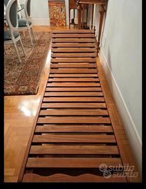 Lettino Unopiù in teak modello Chelsea