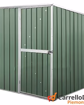 Casetta da giardino lamiera 175x185cm 2,92mq verde