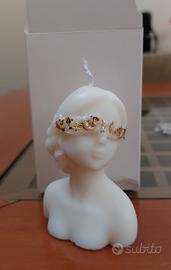 Dea bendata candela in cera