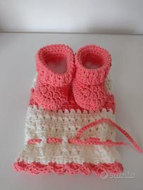 scarpine neonato con sacchetto