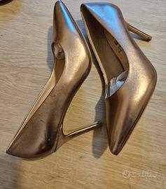 scarpe con tacco keyes n36 color platinoscarpe con