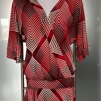Abito donna kimono rosso tg 40 Peg