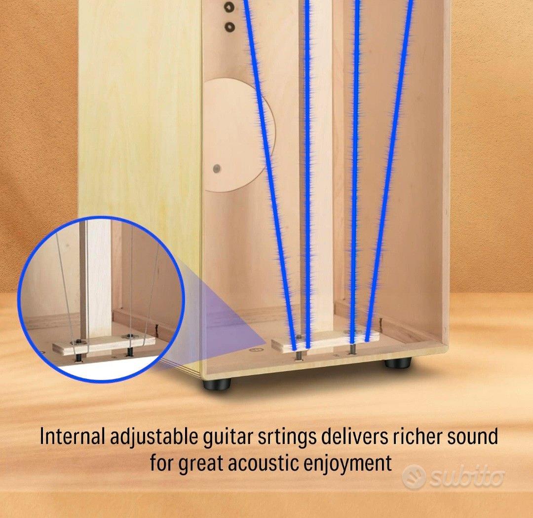 Cajon Meinl Snarecraft SC80B | Betulla Baltica | 2 Cordiere | Compact 45 Cm