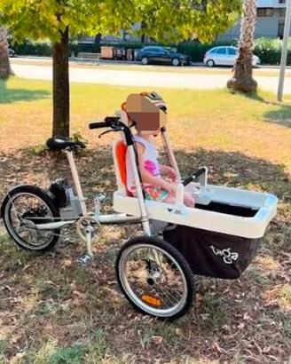 taga bike cargo MUSCOLARE, con seggiolino bimbo