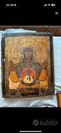 Icona russa Madre di Dio del Segno