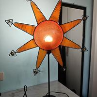 lampada spagnola in pelle e resina