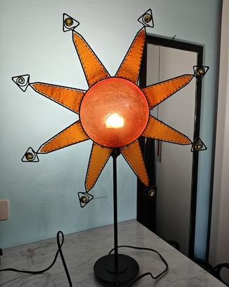 lampada spagnola in pelle e resina