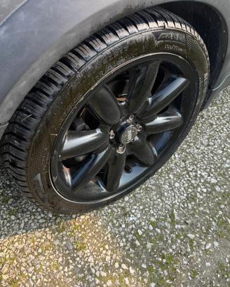 4 Cerchi neri Mini Cooper S 17" + gomme 4 stagioni