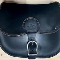 Borsa moto Westernbull in cuoio nero