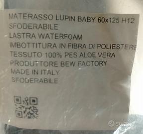 Mterassino Bimbi x lettino