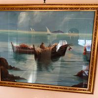 Quadro Isolotto di Isola delle femmine firmato