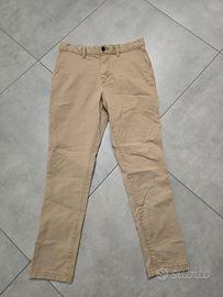jeans uomo, taglio elegante, taglia 44, beige
