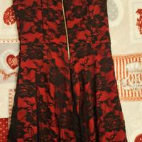 Vestito monospalla in pizzo